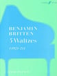 Five Waltzes Op. 3 piano sheet music cover